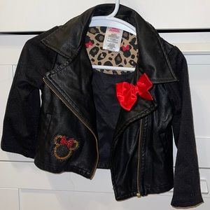 Faux leather Minnie Mouse jacket